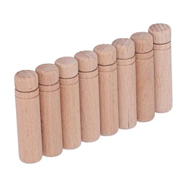 Imagem de Caixa de Agulhas de Costura, 8 Peças de Estojo de Agulha de Madeira Anti-perda de Polimento Portátil Porta-Agulhas de Costura Com 3 Adesivos para Agulhas de Costura à Mão