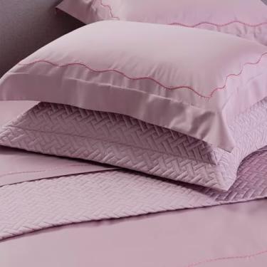 Imagem de FRONHA RAGGIO DI LUNA BREEZE ROSE 100% ALGODÃO CETIM 400 FIOS 50X90