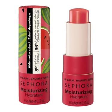 Imagem de SEPHORA COLLECTION Bálsamo labial hidratante – Cuidados labiais nutritivos com 8 horas de hidratação, fórmula calmante e refrescante para lábios suaves e melancia
