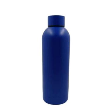 Imagem de Garrafa Térmica Inox Squeeze 550ml Treino Academia Azul - BRETALLE