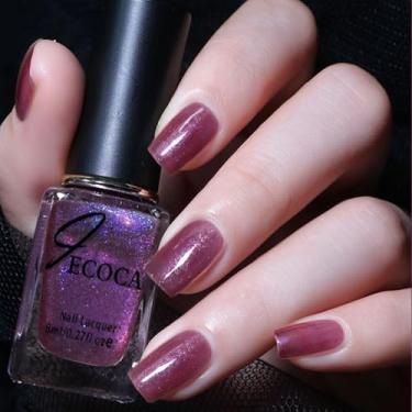 Imagem de Wimocasy Esmalte de unhas de secagem rápida, 8 ml, brilho holográfico, esmalte, esmalte, para arte de unhas, #30