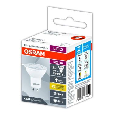 Imagem de Lampada Led Par16 Ho 6W 2700K 525Lm Biv Gu10-Osram