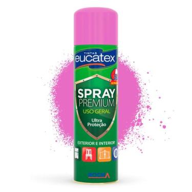 Imagem de Tinta Spray Colorido Eucatex 400ml para Madeira Metal Mdf Artesanato, 