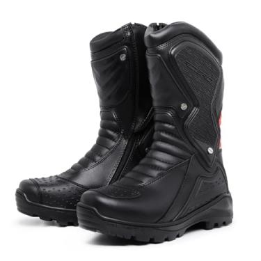 Imagem de Bota Motociclista Acero Motoqueiro Coturno Speed Vermelho Cano Alto 45