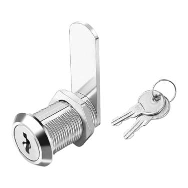 Imagem de Baoblaze Fechadura de armário com 2 chaves, caixa de ferramentas, gavetas, ferragens, fechadura de cilindro com trava de segurança para máquinas de venda, Style C