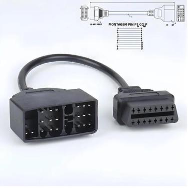 Imagem de Cabo Adaptador De Diagnóstico OBD2 De 22 Pinos Para 16 Pinos Da Toyota