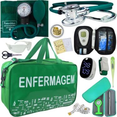 Imagem de Kit Enfermagem Premium Basico - Love Saude, VERDE ENFERMAGEM PREMIUM