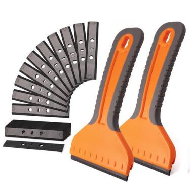 Imagem de Raspador de lâmina de barbear de plástico NEWISHTOOL 10 cm com 20 lâmi