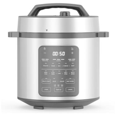 Imagem de Panela de Pressão Elétrica 14 em 1 Simple Deluxe 6 litros em Aço Inoxidável, Fogão Lento, Cozinha a Vapor, Frigideira