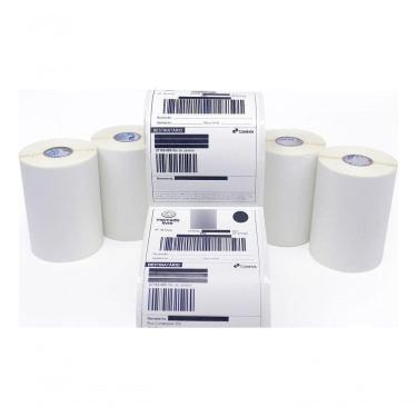 Imagem de 2 Rolos Etiqueta 10x15 Cm Térmica Serrilha Para Ecommerce