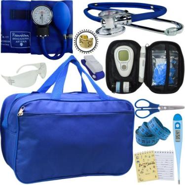 Imagem de Kit Enfermagem + Aparelho Medidor Glicose Completo Premium - Love Saud