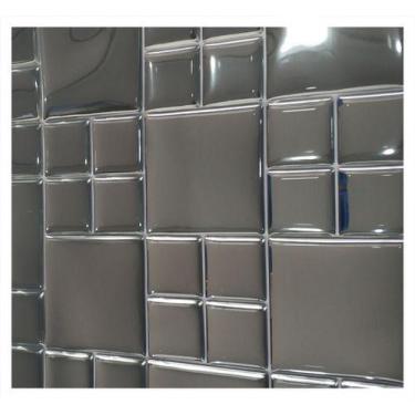 Imagem de Adesivo Alto Relevo Espelhado - Kit com 4 Placas - no-brand