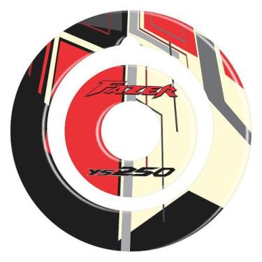 Imagem de Adesivo Tank Pad 250 Compatível para Bocal Resinado de Moto - Cromo Si