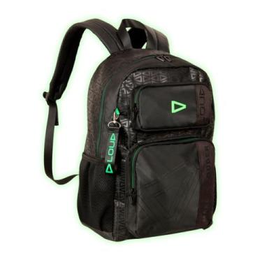 Imagem de Mochila Loud Costas Meninos Passeio Viagem Playhard Escolar, Preto