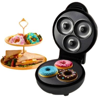 Imagem de Máquina Donuts Elétrica Dupla Face Máquina Mini Donuts Faz 7