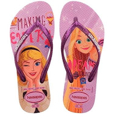 Imagem de Chinelo Bege Palha Kids Slim Havaianas n° 29/30