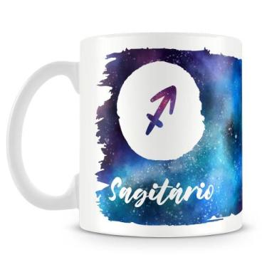 Imagem de Caneca Personalizada Signo de Sagitário - Porcelana Branca - Mod.2 - A