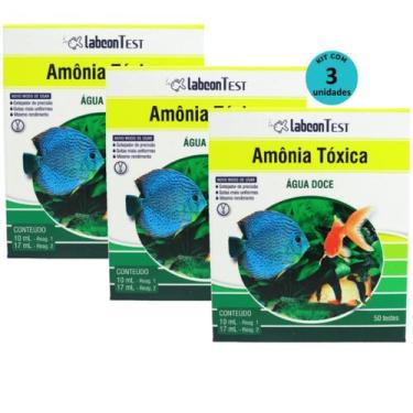 Imagem de Kit Alcon Labcon Amônia Tóxica Água Doce Com 3 unidades