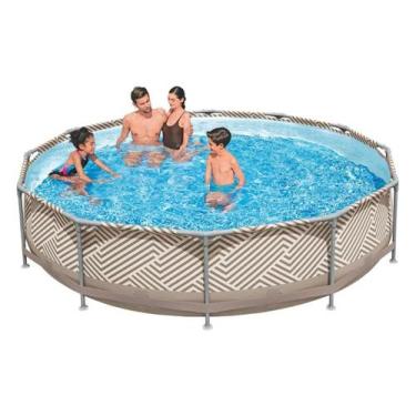 Imagem de Piscina Redonda Estrutural Pvc 7200 Litros 3.66 X 3.66m Mor