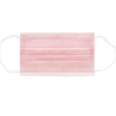 Imagem de Máscara Descartável Tnt Adulto Tripla E Clip Nasal Rosa 50 U