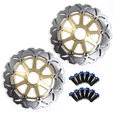 Imagem de Discos de freio dianteiros Arashi Rotores com parafusos de montagem para Yamaha TZR250 89-92, YZF750R 93-97, YZF750SP 93-97, FZR750R 89-92, FZR1000 EXUP 90-95, FZR1000 GENESIS 89-92, FZR1000 EXUP 90