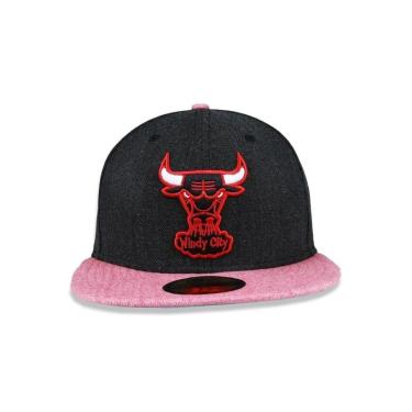 Imagem de BONÉ NEW ERA 5950 CHICAGO BULLS HEATHER PRETO VERMELHO-Masculino