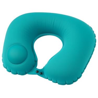 Imagem de Travesseiro de Viagem Inflável em formato U – Almofada Ergonômica para Pescoço Portátil, Compacta e Ajustável para Avião, Carro e Ônibus