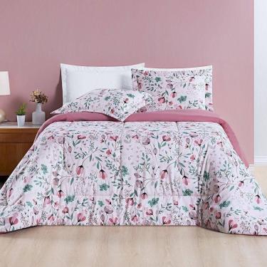 Imagem de Kit Edredom Avere 200 Fios Super King 03 Peças 100% Poliéster - Bothanica