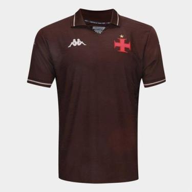 Imagem de Camisa Vasco III 25/26 s/n Jogador Kappa Masculina, Marrom, M