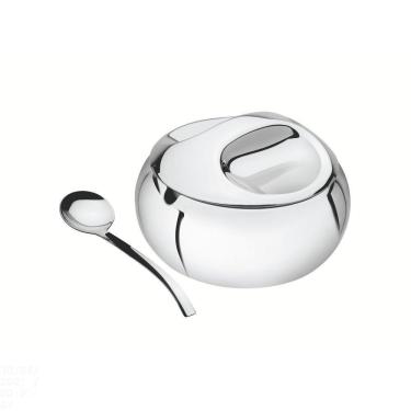 Imagem de Açucareiro Tramontina Linha Chá E Café Em Aço Inox Com Colher Tramontina