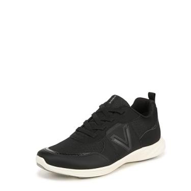Imagem de Vionic Tênis de caminhada feminino Shay II - Active Lace-Up Tênis de caminhada tamanhos 34 a 44, Malha preta, 9 Wide