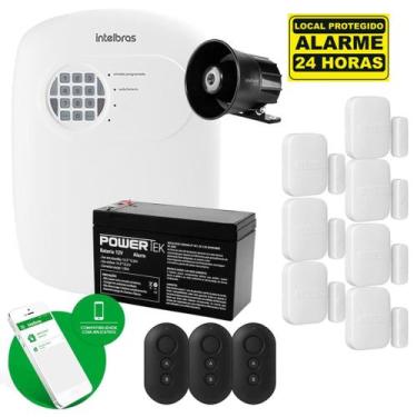 Imagem de Kit Alarme Intelbras Acesso Via App 7 Sensores Sf E 3 Contro