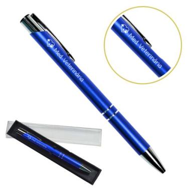 Imagem de Caneta Personalizada Cursos Metal Profissional Coloridas Med. Veteriná