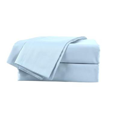 Imagem de Martex Brrr° Conjunto de lençóis refrescantes – mistura de algodão macio de 300 fios com efeito triplo de frio – roupa de cama respirável, absorvente de umidade e secagem rápida – Mantenha-se fresco