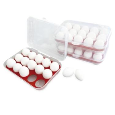 Imagem de Porta ovos para Geladeira com tampa Recipiente de Armazenamento de Ovos Frescos Caixa Organizadora de Plástico Transparente Bandeja para 15 Ovos para Cozinha e Casa