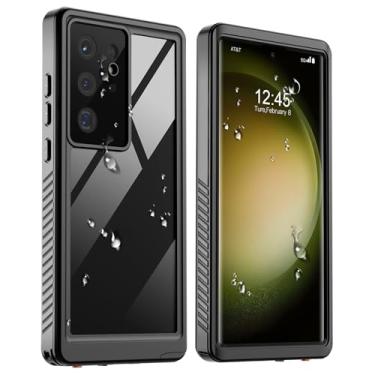 Imagem de zapica Projetada para Samsung Galaxy S23 Ultra à prova d'água, câmera integrada e protetor de tela [IP68 à prova d'água] [à prova de queda militar] Capa protetora de corpo inteiro para Galaxy S23