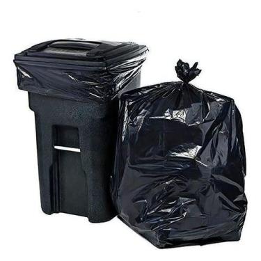 Imagem de Saco De Lixo 60lt Resistente Preto 70x80 Pacote Com 100 Un - Higipack