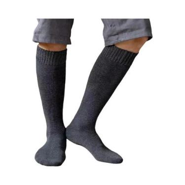 Imagem de Meias de Compressão de Lã para Inverno - Masculinas, Quentes e Grossas