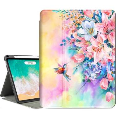 Imagem de Vimorco Capa para iPad Air M3/M2 11 polegadas 2025/2024, para iPad Air 5ª/4ª geração de 10,9 polegadas, para iPad Pro de 11 polegadas, 4ª/3ª/2ª/1ª geração, capa de 4 ângulos de visão, suporte para