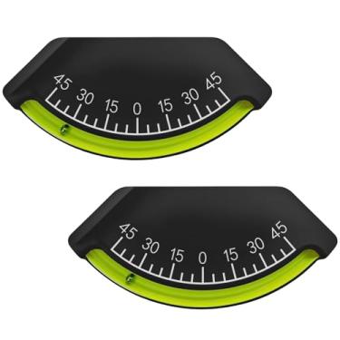 Imagem de Ywingda Pacote com 2 níveis de bolha para trailer de viagem|Acessórios para trailer|inclinômetro de bolha e medidor de inclinação para trailer|barco|Trailer|Veículo off-road|Jeep|Sistema de caravana e