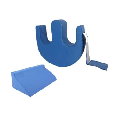 Imagem de harayaa Dispositivo de giro do paciente, forma U, travesseiro de repouso na cama POLHA de CALURO PU PU MULTIFUNCIONAL POM MULTIFUNCIONAL CONFORMO PROFULHO DO, Azul com Cunha