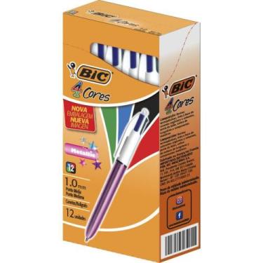 Imagem de Caneta Esferografica BIC 4 Cores Metallic