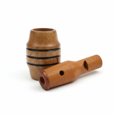 Imagem de 2 Apitos Premium Jacu E Apito Profissional Madeira Jaó