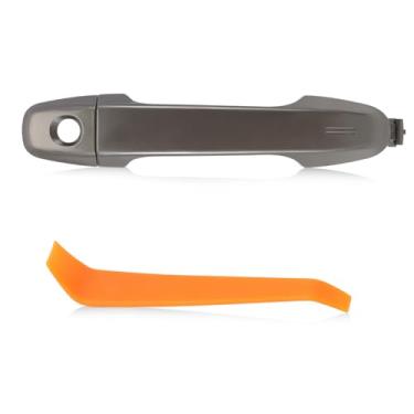 Imagem de Maçaneta de porta externa cinza magnética compatível com Camry 2012-2017 lado esquerdo do motorista substitui 6921106090C0, 6925006020C0 sem botão de partida e sensor, sem sistema de entrada