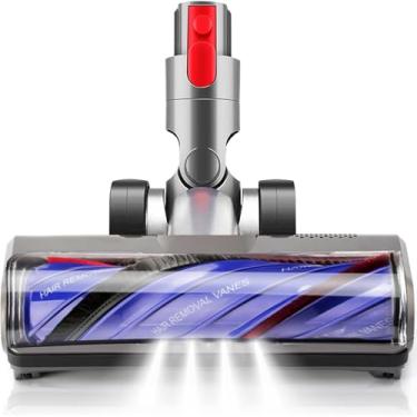 Imagem de Viluona Substituição da cabeça do aspirador de pó compatível com Dyson V7 V8 V10 V11 V15 substituição de cabeça de motor de escova de rolo de piso de madeira com 4 luzes LED [v10 slim, v12, sv18