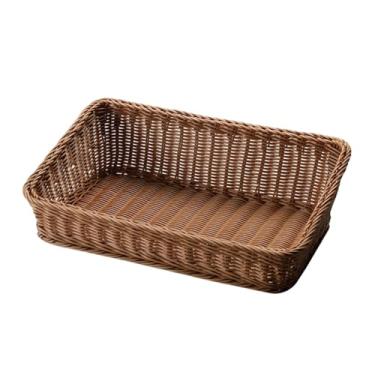 Imagem de Ｂｅｓｇａ Cesta de Frutas Rústica Trançada à Mão, Bandeja para Servir Frutas, Pães, Lanches, Café Da Manhã E Mesa de Centro.