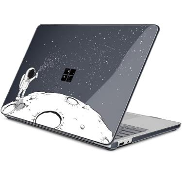 Imagem de Batianda Capa para laptop Microsoft Surface de 13 polegadas Copilot+ PC 2025 (modelo mais recente), capa rígida ultrafina leve e resistente a arranhões com proteção profissional, astronauta