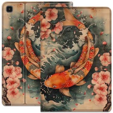 Imagem de Capa para Samsung Galaxy Tab S6 Lite 10,4 polegadas 2022/2020, capa protetora de couro PU com suporte ajustável, capa de hibernar/despertar automática para Galaxy Tab S6 Lite SM-P610/P613/P615/P619,