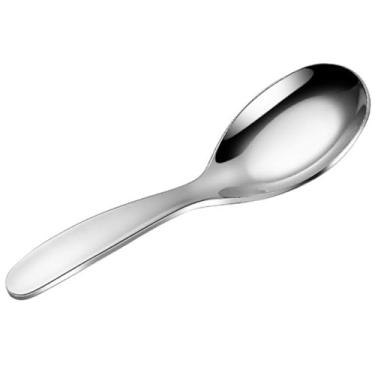 Imagem de Mingzhe Colher Infantil de Aço Inoxidável, Durável, à Prova de Ferrugem, Produto Comestível, Colheres Pequenas para Sobremesa, Utensílio Infantil