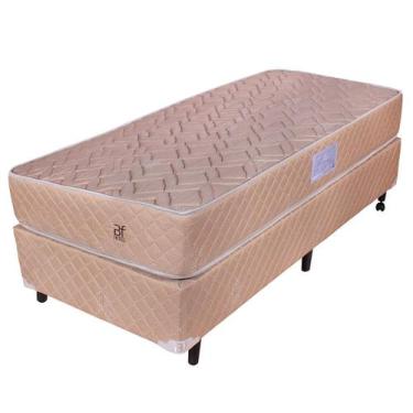Imagem de Conjunto Cama Box Solteirão Profissional Hotel Colchão de Molas Vertic